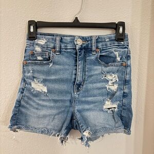 Distressed American Eagle Denim Shorts
